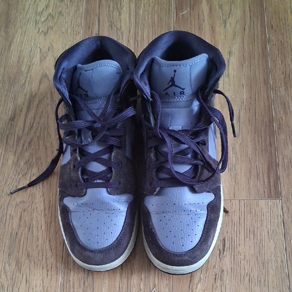 Jordan Shoes - Jordan High-Top Sneakers in Violet and Dark Purple